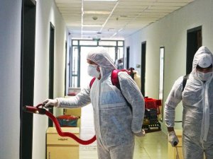 Kahramanmaraş’ta yurtlar dezenfekte ediliyor