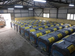 Büyükçekmece’de çöp konteynerleri yenileniyor