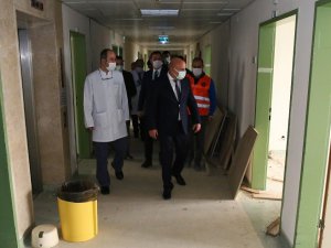 Başkan Altınok Gaziler katındaki çalışmayı denetledi