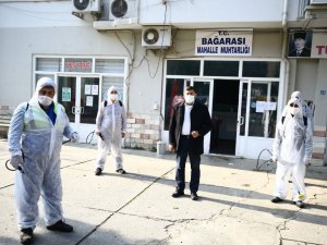 Büyükşehir, Bağarası’nı dezenfekte etti