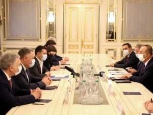 Bakan Çavuşoğlu ve Bakan Akar, Ukrayna Devlet Başkanı Zelenskiy ile görüştü