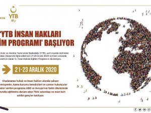 YTB’den yurt dışındaki gençlere çevrimiçi İnsan Hakları Eğitim Programı