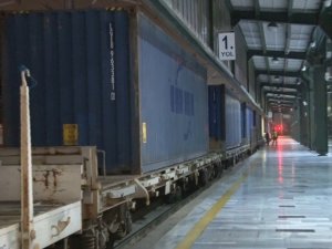 Türkiye’den Çin’e giden ikinci ihracat treni Ankara Garı’nda