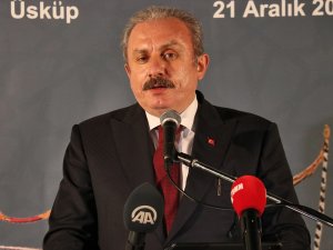 TBMM Başkanı Şentop, Üsküp’te Okçular Vakfının sergisine katıldı