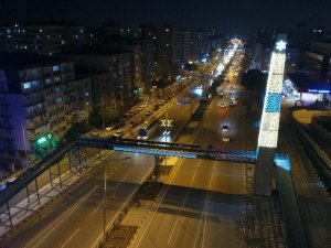 Manisa gece ışıklandırmalarıyla göz kamaştırıyor