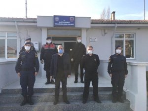 Kaymakam Sağlam, Jandarma Karakolunu ziyaret etti