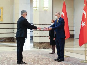 Cumhurbaşkanı Erdoğan, Slovakya Büyükelçisini kabul etti