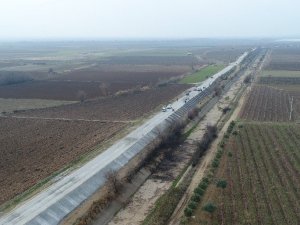 Yol Yapım Dairesinden beton hendek çalışması