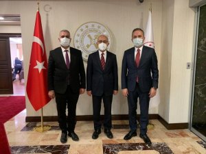 Ceylan ve Ahlatcı, Hazine ve Maliye Elvan’ı ziyaret etti