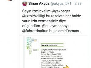 Vali Köşger duyurdu: İzmir’de tepki çeken program iptal edildi