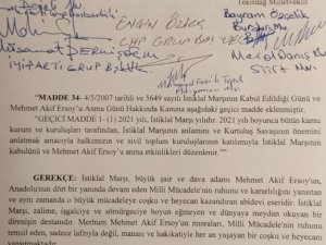 2021 yılı İstiklal Marşı yılı olarak kabul edildi