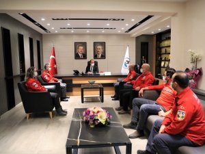 Başkan Örki’ye, AKUT yönetiminden ziyaret