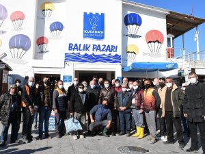 Başkan Günel, balık pazarı esnafıyla bir araya geldi