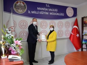 Pandemiyle mücadeleye katkı sunan meslek liselerine teşekkürler belgesi