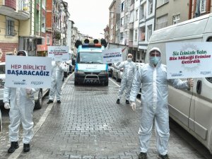 Esenyurt’ta müzikli dezenfeksiyon