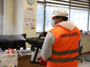 Kartal’da, 11 milyon metrekare kapalı alan dezenfekte edildi