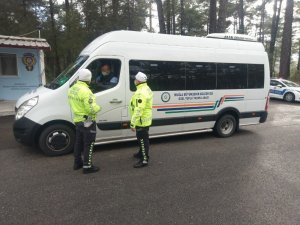 Toplu taşıma araçlarına trafik denetimi yapıldı