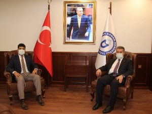 Başkan Erol, ADÜ Rektörü Aldemir ile görüştü