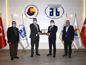 Kaymakam Şahin, Aydın Ticaret Borsası’nın çalışmaları hakkında bilgilendirildi