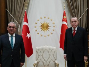 Cumhurbaşkanı Erdoğan, DSP Genel Başkanı Aksakal’ı kabul etti