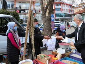 Başkan Biçer’den esnafa ‘Maske, nesafe ve hijyen’ desteği