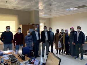 Orhaneli Ak Parti yönetiminden sağlık çalışanlarına yeni yıl ziyareti