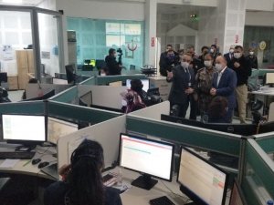 Vali Karadeniz’den 112 Acil Çağrı Merkezine ziyaret