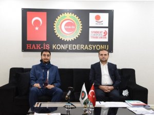 Yeniden Refah Partisi heyetinden HAK-İŞ’e ziyaret