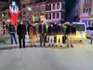 Başkan Çöl sokağa çıkma kısıtlamasında denetimlere katıldı