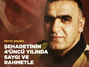 Cumhurbaşkanı Erdoğan, Fethi Sekin’i andı