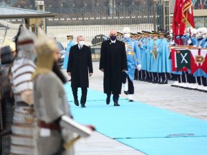 Cumhurbaşkanı Erdoğan, Arnavutluk Başbakanını resmi törenle karşıladı