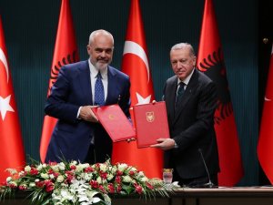 Cumhurbaşkanı Erdoğan-Arnavutluk Başbakanı Rama ortak basın toplantısı