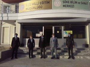 Söke Kaymakamı Zeybek, kurumlardaki incelemelerini sürdürüyor