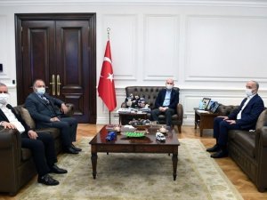 TÜRK-İŞ, KOOP-İŞ ve YOL-İŞ’ten Bakan Soylu’ya nezaket ziyareti