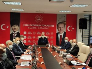 İçişleri Bakanı Soylu Fatih Güvenlik Toplantısına katıldı