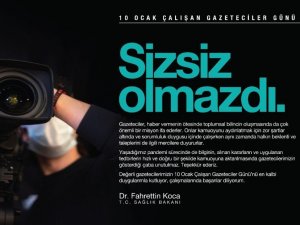 Bakan Koca’dan gazetecilere teşekkür