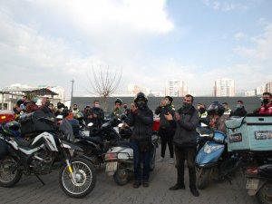 Motorlu kuryelerden “site” eylemi