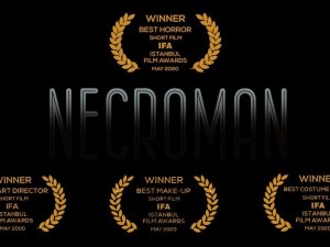 ‘Necroman’ kısa filmiyle 14 ödülün sahibi oldu