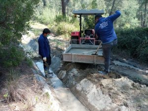 Büyükşehir’den tarıma sulama kanalları desteği