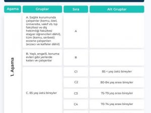 Sağlık Bakanlığı, Covid-19 aşısı uygulanacak grupların detaylarını yayınladı.