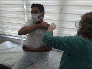 Marmaris’te Kovid-19 aşılama çalışmaları başladı