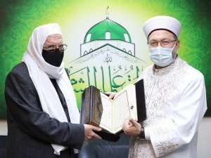 Diyanet İşleri Başkanı Erbaş, Suriye İslam Meclisi Başkanı Rufai’yle görüştü
