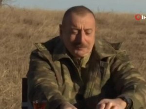 Azerbaycan Cumhurbaşkanı Aliyev’in Karabağ Savaşı sonrası Cıdır Ovası’nda zafer çayı