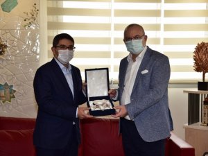 Başkan Çelik’ten Başkan Ergün’e ziyaret