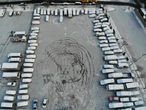 İstanbul’da kar manzarası havadan görüntülendi