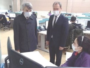 Rektör Uysal, 112 Acil Çağrı Merkezini ziyaret etti
