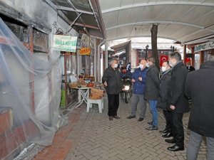 Menteşe Belediyesi’nden yangında zarar gören işyerlerine destek