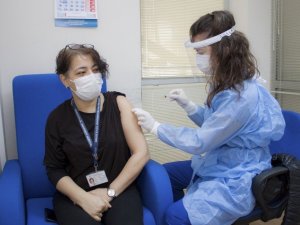 DEÜ’de üç günde rekor aşılama