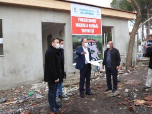 500 metrekarelik alan üzerine inşa edilen mahalle konağında sona yaklaşıldı