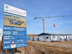 Aliağa’da 614 konutluk TOKİ projesinde çalışmalar sürüyor